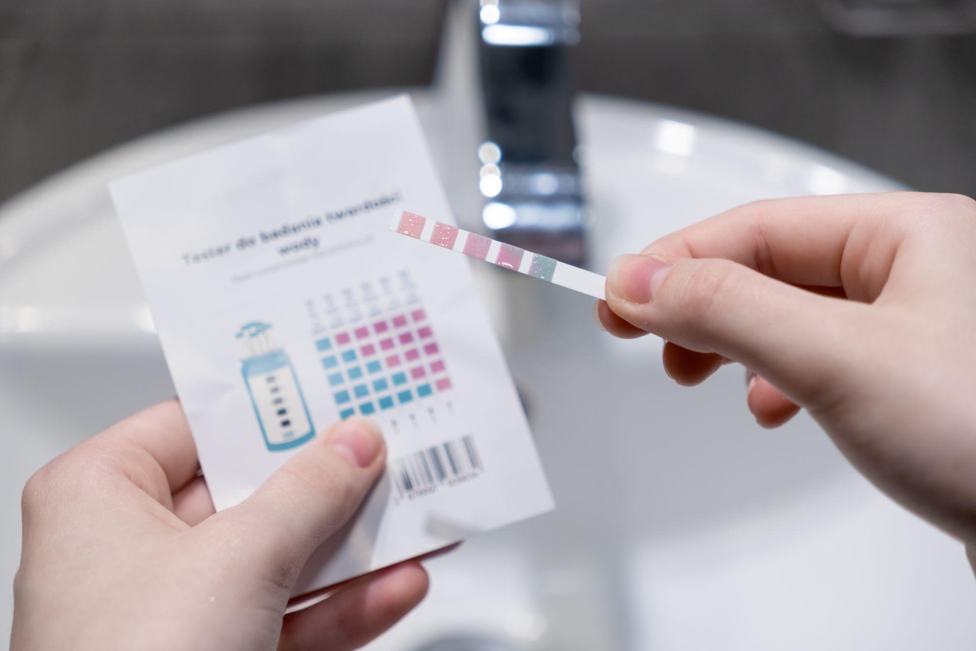 Teststreifen zur Messung der Wasserhärte